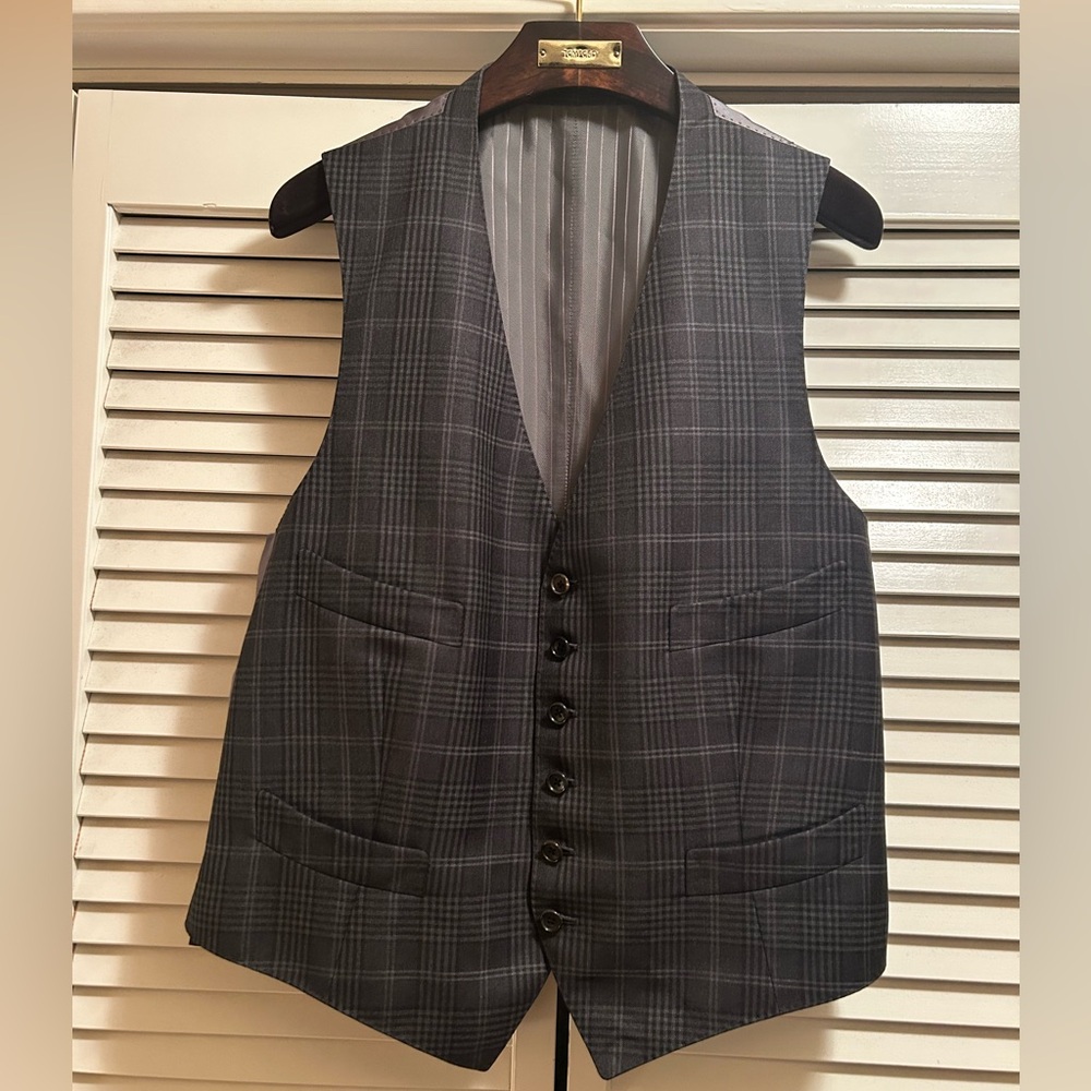 Tom Ford Plaid Waistcoat